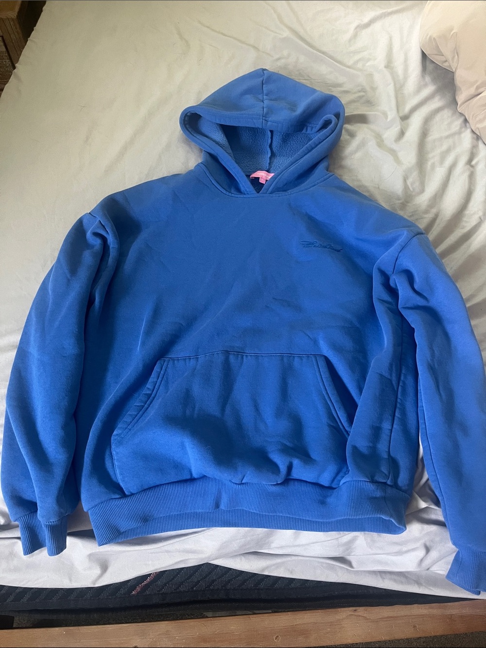 Edikted Royal Blue Women’s Hooded Pullover Sweatshirt